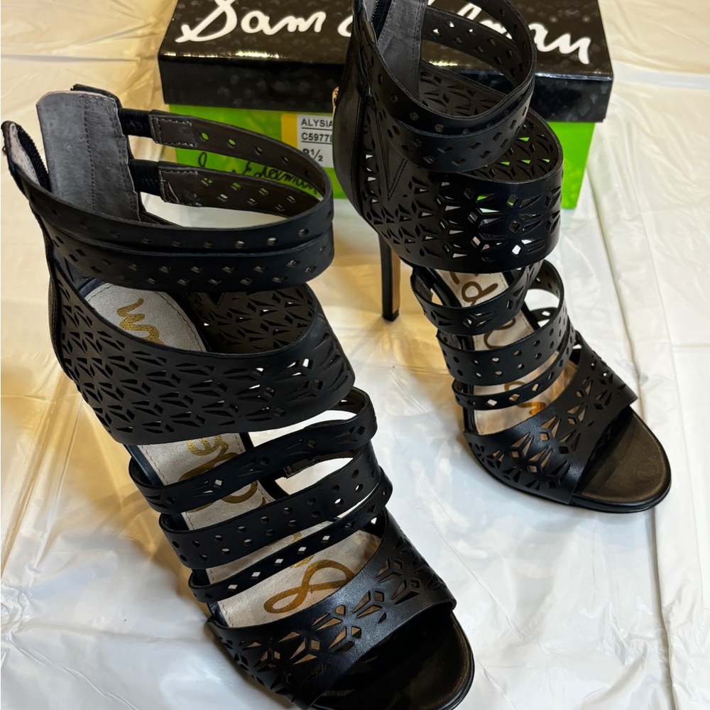 Sam Edelman Black Cutout Heels